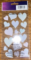 Sticko Colorful Heart Circles Glittery Love Valentines Wedding Scrapbook Sticker