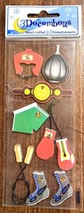 3 pkgs Sports Stickers Scrapbooking Journal Card Making Craft 3Decembers