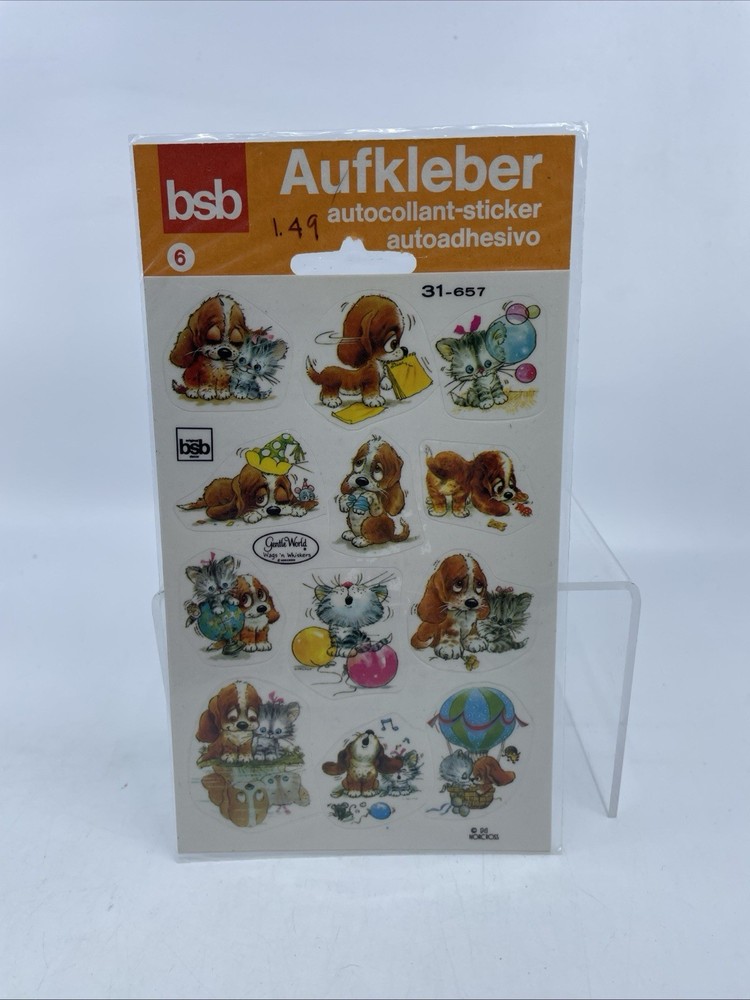Vintage BSB Disney Cap & Capper Stickers NOS