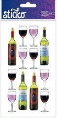 Wine, drink scrapbook stickers Sticko SPPH08