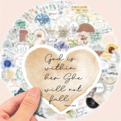 100PCS Christian Bible Stickers – Waterproof Vinyl Decals for Water Bottle