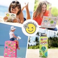 Cute Decals Bulk 200 Pcs Aesthetic Stickers for Kids Water Bottles and Laptops