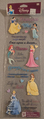 Disney PRINCESS Wish scrapbooking stickers New Actual Item Shown