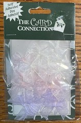Card Connection Ribbon Bows White Pink Purple Self Adhesive Scrapbook Stickers