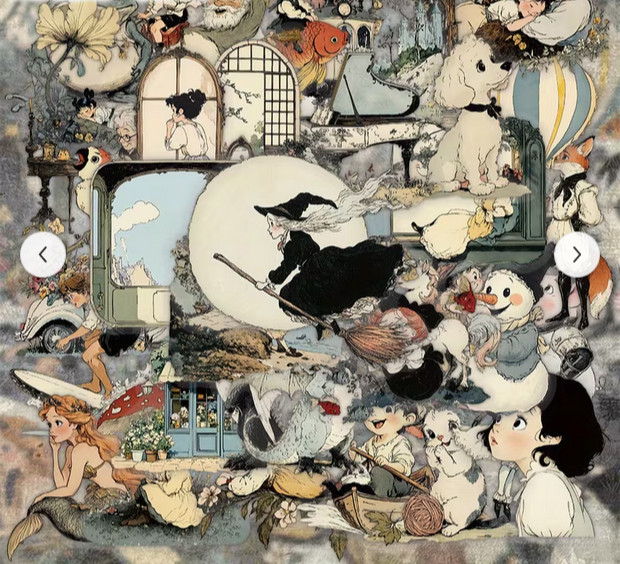 25 PIECES FAIRY TALE STORY WORLD STICKERS SCRAPBOOK JUNK JOURNAL PHONE #16