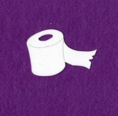 TOILET PAPER die cuts scrapbook cards