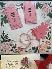 Junk Journal 80+ pieces Red Pink Love Curated Lot Unique Book Pages & more