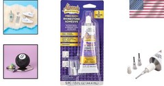 Versatile Rhinestone Glue with 3 Precision Tips for Gems & Crystals – 1.5 fl oz