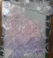 Card Connection Ribbon Bows White Pink Purple Self Adhesive Scrapbook Stickers