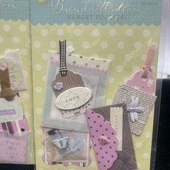 K&Company Brenda Walton Memory Pockets~Dimensional Sticker Lot Scrapbook Tags