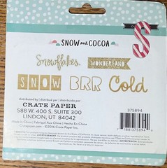 Crate Paper Snow & Cocoa Wood Veneers Die-Cut Wooden Snowflakes Wonderland Snow