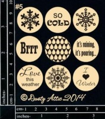 Dusty Attic Chipboard 3×4 – Page Pebbles #5, DA1110
