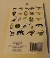 Recollections Sticker Pack Various Dinosaurs Skeletons Eggs Footprint Eye