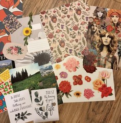 Floral Ephemera 50+ Pieces Vintage Flower Junk Journal Scrapbook Cottagecore Lot