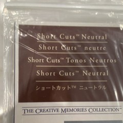 Creative Memories Neutral Die-Cut Photo Mounting Paper 7 Colors 91 Shapes