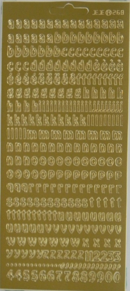 Outline Sticker – Alphabet Lower Case Letters – 1.3240 gl/gl
