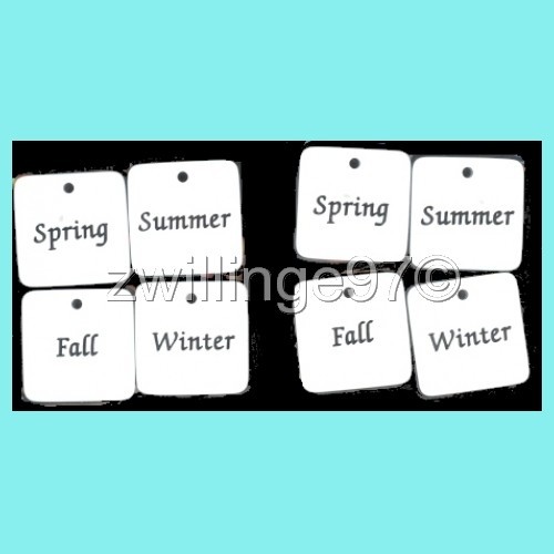 2 SETS SCRAP ESSENTIALS SEASON TILES 8 Pcs Spring Summer Fall Winter JoAnn ARTS