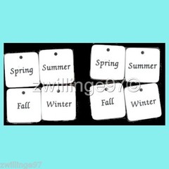 2 SETS SCRAP ESSENTIALS SEASON TILES 8 Pcs Spring Summer Fall Winter JoAnn ARTS
