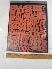 Rusty Pickle Orange Costume Party Alphabet Stickers Scrapbooking Crafts Deco Art