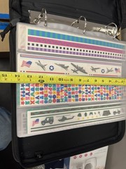 Creative Memories Binder with 15 Dbl Sided Inserts Stickers Scrapbooking ALOT