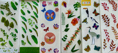 399+ stickers butterflies flower designs birds outdoor nature animals plants lot