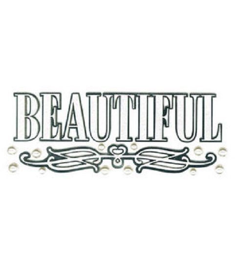 BEAUTIFUL Wedding Formal Dance Portrait Glitter Pearls Jolee’s Title Sticker