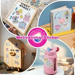 200 Pcs Inspirational Holographic Stickers for Adults,Vinyl Cute Positive Mot…