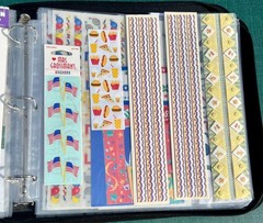 Crop In Style Binder With Lots Of Stickers ~ 18 Sheets full ~ Purple Binder