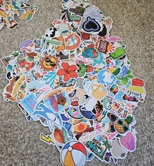 175 Piece Mixed Lot SPECIAL Themed And Designed Hydro Stickers *Read Description