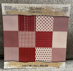Tim Holtz idea-ology 8×8 Kraft-Stack Christmas Noel 24 papers RARE