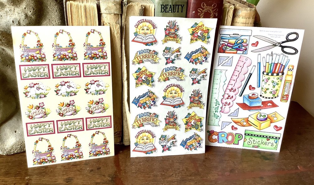 Set of 3 Mary Engelbreit Sticker Sheets Punch Studio Melissa Neufeld Creative Im