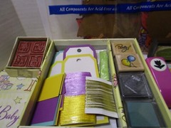 Mixed Lot of Scrapbooking Supplies – Stamps, Frames, Shapes, Embosser, Ink, Tags