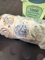 1000 Different 1.5″ Thank You Stickers Thank You Small Business Labels
