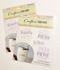 Crafter’s Square Mother’s Day Coffee Mug Decorative Stickers, 2 Packs Stickers