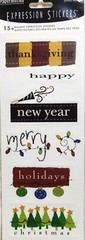 Paperbilities Holiday Expression Stickers Qty 15