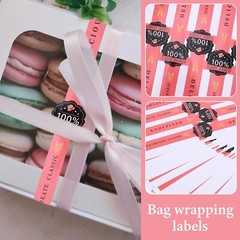 100pcs Stickers Self Adhesive Stickers Pastry Seal Sticker Labels Stickers Ca…