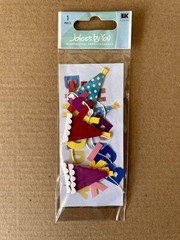 Jolee’s Boutique By You BIRTHDAY PARTY BALLOONS Embellishments RARE – Lot Of 7