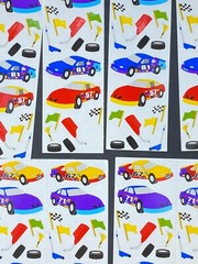 Mrs. Grossman’s Sticker Lot of 10 Race Car Mod Sheets Vintage 1998