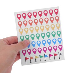 336 Pcs Self Adhesive Label Sticker Color Positioning Stickers Geographical