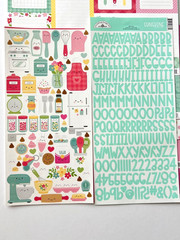 VERY RARE- BAKE ME HAPPY MADE WITH LOVE ICON PAPER DOODLE-POPS STICKER DOODLEBUG