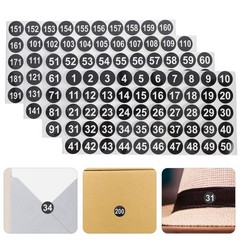 4 Sheets Small Numbers Stickers Shipping Supplies Vinyl 1-20 Cutouts