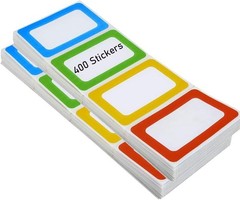 Strong Adhesive Name Tags – 3.5×2.25 Size, 400 Colorful All-Purpose Stickers