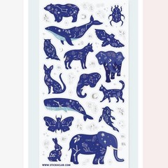 Stickii – Cosmic Animal Stickers – Celestial Animals Sticker Sheet – Scrapbooks