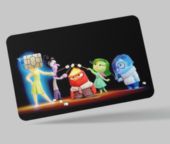 INSIDE OUT , 2 pc credit card skin & DEBIT CARD,TROLLEY & GYM