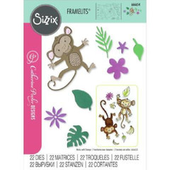 SIZZIX – FRAMELITS METAL CUTTING DIES – GOING BANANAS 2 – #666654