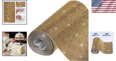 Gold Rhinestone Sheet 81000 Gems Self-Adhesive DIY Car Phone Craft Decor