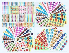 1099+ Lot Scrapbooking Stickers Assorted Brands Mixed Themed Card Making Sheets