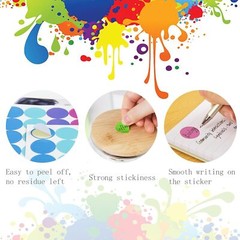 3360PCS Colorful Dots Stickers, Color Coding Labels Circle Stickers round Labeli