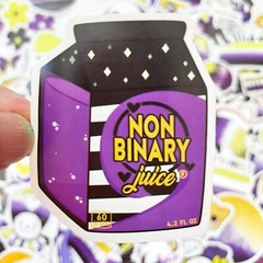 20pcs NON BINARY Stickers, LGTBQ+, Rainbow, Pride, Free Shipping*