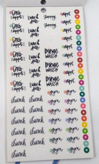The Happy Planner Planner Basics Mini Sticker Book 1768 pieces Missing 27 Stick